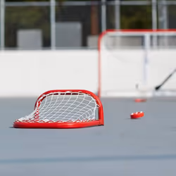 Franklin Sports Mini Skills Street Hockey Goal - Outdoor + Indoor Steel Mini Hockey Net - Perfect for Practice and Training