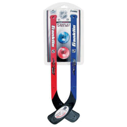 Franklin Sports Mini Hockey Flex Stick and Ball Set - Play Knee Hockey Anytime  Anywhere - Kids Hockey Set - NHL - Includes 2 Mini Sticks and 2 Foam B