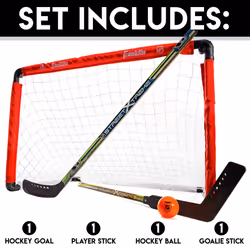 Franklin Sports 36" NHL Hockey Goal with 2 Sticks - Youth Hockey Goal