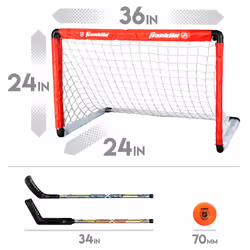 Franklin Sports 36" NHL Hockey Goal with 2 Sticks - Youth Hockey Goal