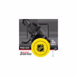 Franklin Sports Mini Foam Hockey Pucks - Indoor Knee Hockey Pucks for Kids - 3 Soft Foam Hockey Pucks - Assorted Colors