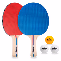 Franklin Sports Ping Pong Paddle Set with Balls - 2 Player Table Tennis Paddle Kit with (2) Paddles + (3) Balls Included - Re ...