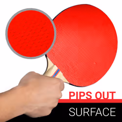 Franklin Sports Ping Pong Paddle Set with Balls - 2 Player Table Tennis Paddle Kit with (2) Paddles + (3) Balls Included - Red + Blue