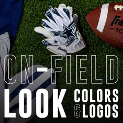Franklin Sports Dallas Cowboys Youth NFL Football Receiver Gloves - Receiver Gloves For Kids - NFL Team Logos and Silicone Palm - Youth M/L Pair