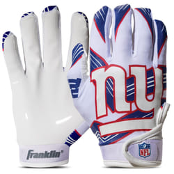 Franklin Sports Youth Football Receiver Gloves For Kids  NFL Team Logos and Silicone Palm  Youth Medium/Large
