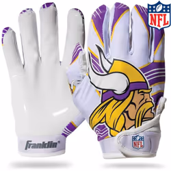 Franklin Sports Minnesota Vikings Youth NFL Football Receiver Gloves -