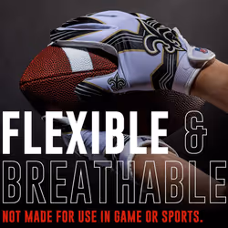 Franklin Sports New Orleans Saints Youth NFL Football Receiver Gloves