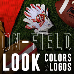 Franklin Sports San Francisco 49ers Youth NFL Football Receiver Gloves
