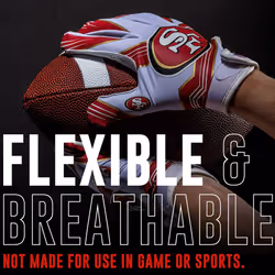 Franklin Sports San Francisco 49ers Youth NFL Football Receiver Gloves