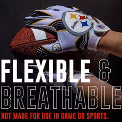 Franklin Sports Pittsburgh Steelers Youth NFL Football Receiver Gloves