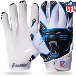 Franklin Sports Carolina Panthers Youth NFL Football Receiver Gloves -