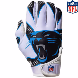 Franklin Sports Carolina Panthers Youth NFL Football Receiver Gloves -