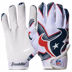 Franklin Sports Houston Texans Youth NFL Football Receiver Gloves - Receiver Gloves for Kids - NFL Team Logos and Silicone Pa ...