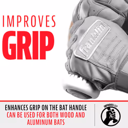 Franklin Sports Baseball Bat Grip Knob - Gator Grip Bat Nub - Baseball and Softball Bat Grip Knob - Improved Grip and Sting Reducer - White  (Model: 2