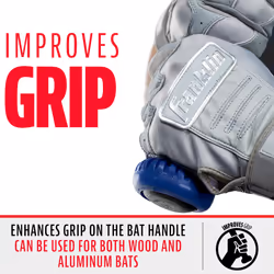Franklin Sports Baseball Bat Grip Knob - Gator Grip Bat Nub - Baseball and Softball Bat Grip Knob - Improved Grip and Sting Reducer - Navy  One Size