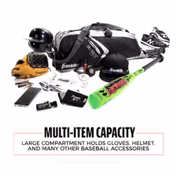 anklin Sports JR3 Pulse Sport Baseball Equipment Bag - Tote Bag for Baseball  T-Ball and Softball - Holds Bat  Helmet  & Glove.