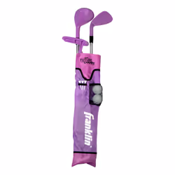 Franklin Sports Golf Set - Youth Adjustable Plastic Golf Club Set - Ki