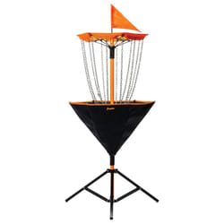 Franklin Sports Disc Golf Basket + Discs Set - Portable Disc Golf Target Basket with Chains - 3 Discs Included - Driver  Mid-Range + Putter