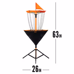 Franklin Sports Disc Golf Basket + Discs Set - Portable Disc Golf Target Basket with Chains - 3 Discs Included - Driver  Mid-Range + Putter