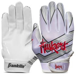 Franklin Sports Nebraska Huskers Youth College Football Receiver Glove