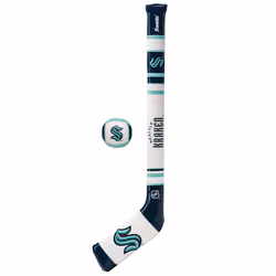 Franklin Sports Seattle Kraken NHL Mini Soft Hockey Stick Set - NHL Team Soft Foam Mini Hockey Stick and Ball Set - Great Toy ...