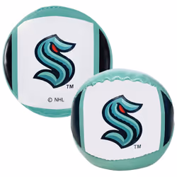 Franklin Sports Seattle Kraken Soft Sport Hockey Ball & Puck Set - Youth Toy Stuffed Ball & Puck - Team Logo - NHL Official L ...