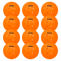 Franklin Sports X-40 Pickleballs - Outdoor Pickleballs - 12 Pack Bulk - USA Pickleball Approved - Lava - Official Ball of US ...