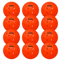 Franklin Sports X-40 Pickleballs - Outdoor Pickleballs - 12 Pack Bulk - USA Pickleball Approved - Ember - Official Ball of US Open Pickleball Champion