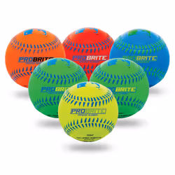 Franklin Sports - Pro Brite - Neon Rubber Teeball - MLB - Youth Tball - Baseball + Softball - Indoor & Outdoor Use