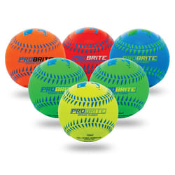 Franklin Sports - Pro Brite - Neon Rubber Teeball - MLB - Youth Tball - Baseball + Softball - Indoor & Outdoor Use
