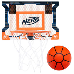 NERF Over The Door Mini Basketball Hoop Set - Pro Hoop Mini Hoop Set with NERF Foam Basketball - Steel Rim Great for Dunking - Perfect Bedroom + Offic