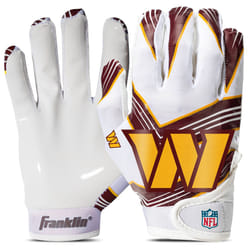 Franklin Sports Washington Commanders Youth NFL Football Receiver Gloves - Kids Gloves with Official NFL Team Logos - Kids Gear + Accessories - Youth