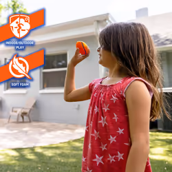 Nerf Mini Stress Foam Sport Ball Set - Kids Mini Sports Ball Set - Includes Foam Micro Football  Soccer Ball + Basketball Soft Stress Relief Foam Spor
