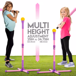 Franklin Sports USA Softball XT Kids Baseball + Softball Batting Tee Set - Complete Batting Tee  Foam Bat + Foam Baseball Set - Adjustable Portable Yo