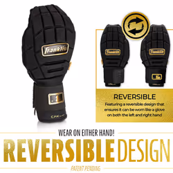 Franklin Sports MLB Baseball + Softball Sliding Mitt - CFX PRT Youth Protective Baserunning Sliding Glove - Left + Right Hand Mitt - Hand + Wrist Prot