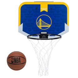 Franklin Sports NBA Golden State Warriors Mini Over the Door Basketball Hoop - Kids Indoor Mini Basketball Hoop + Basketball - NBA Fan Shop Mini Hoop