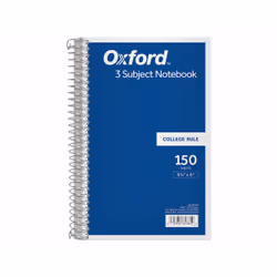 Oxford 65362, Monochromatic, Blue, A4, 150 sheets, Matt, Lined paper
