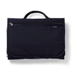 Tri-Fold Bible Cover  Bible Study Organizer  Velcro Closure  Nylon  Black  XXL