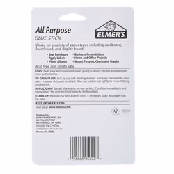 Elmer's All Purpose Glue Sticks  Washable  22 Grams  3 Count