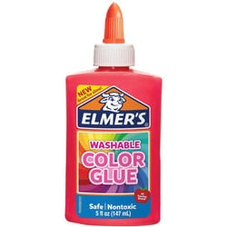 Elmer's Washable Color Glue  Pink  5 Ounces  for Making Slime  5 Oz
