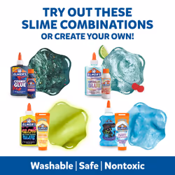 Elmers All-Star Slime Kit  Includes Liquid Glue  Slime Activator  and Premade Slime  9 Count