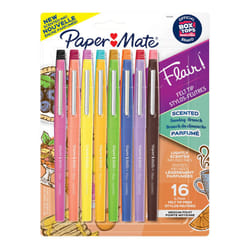 Paper Mate Flair Sunday Brunch Scented Felt Tip Pens  Assorted Colors  Medium Point (0.7mm)  16 Count