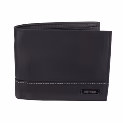 Guess Men's Leather Passcase Wallet Black/White One Size