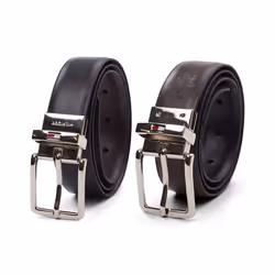 Tommy Hilfiger Boys' Reversible Dress Belt  Black/Brown  Medium