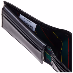 Tommy Hilfiger Men's Passcase Wallet with Multiple Card Slots  Black  One Size