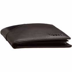 Guess Men's Leather Passcase Wallet  Black  One Size