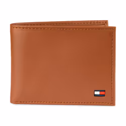 Tommy Hilfiger Men's Leather Wallet - Thin Sleek Casual Bifold with 6 Credit Card Pockets and Removable ID Window  British Ta ...