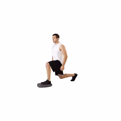 TheraBand Stability Trainer Pad, Advanced Level Black Inflatable Pad, Balance Trainer & Wobble Cushion for Balance & Core Strengthening, Rehabilitati