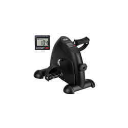 Mini Exercise Bike  AGM Under Desk Bike Pedal Exerciser Foot Cycle Arm & Leg Peddler Exerciser Machine with LCD Screen Displays ?Black?