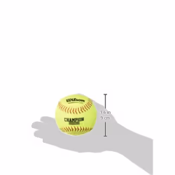 WILSON Sporting Goods A9306 ASA Series Softball  11 Inch (Pack of 12)  Optic Yellow (WTA9306BASA-LOW)